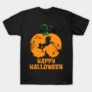 Happy Halloween Unicorn Pumpkin T-Shirt